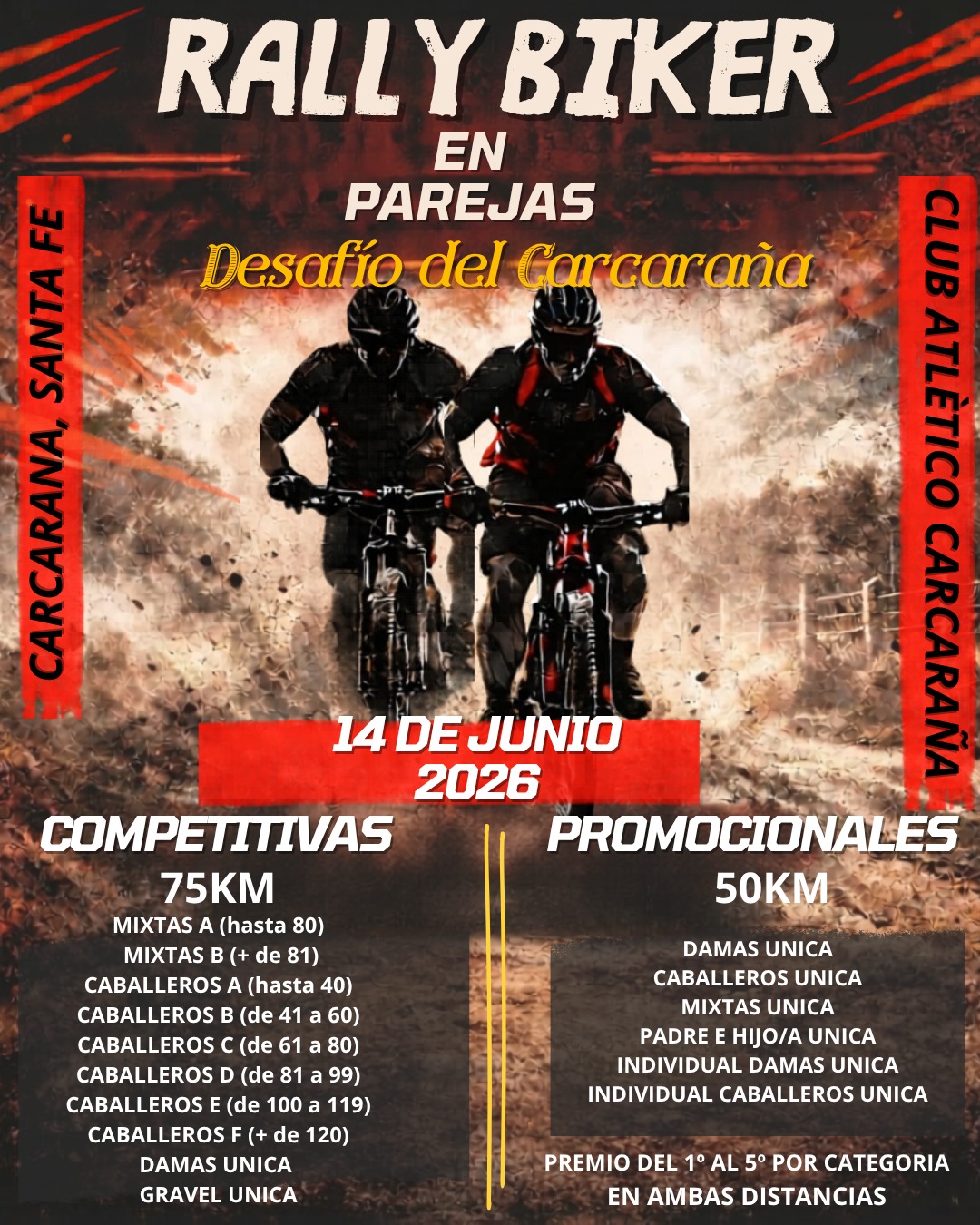 DESAFIO DEL CARCARAÑA  EN PAREJAS